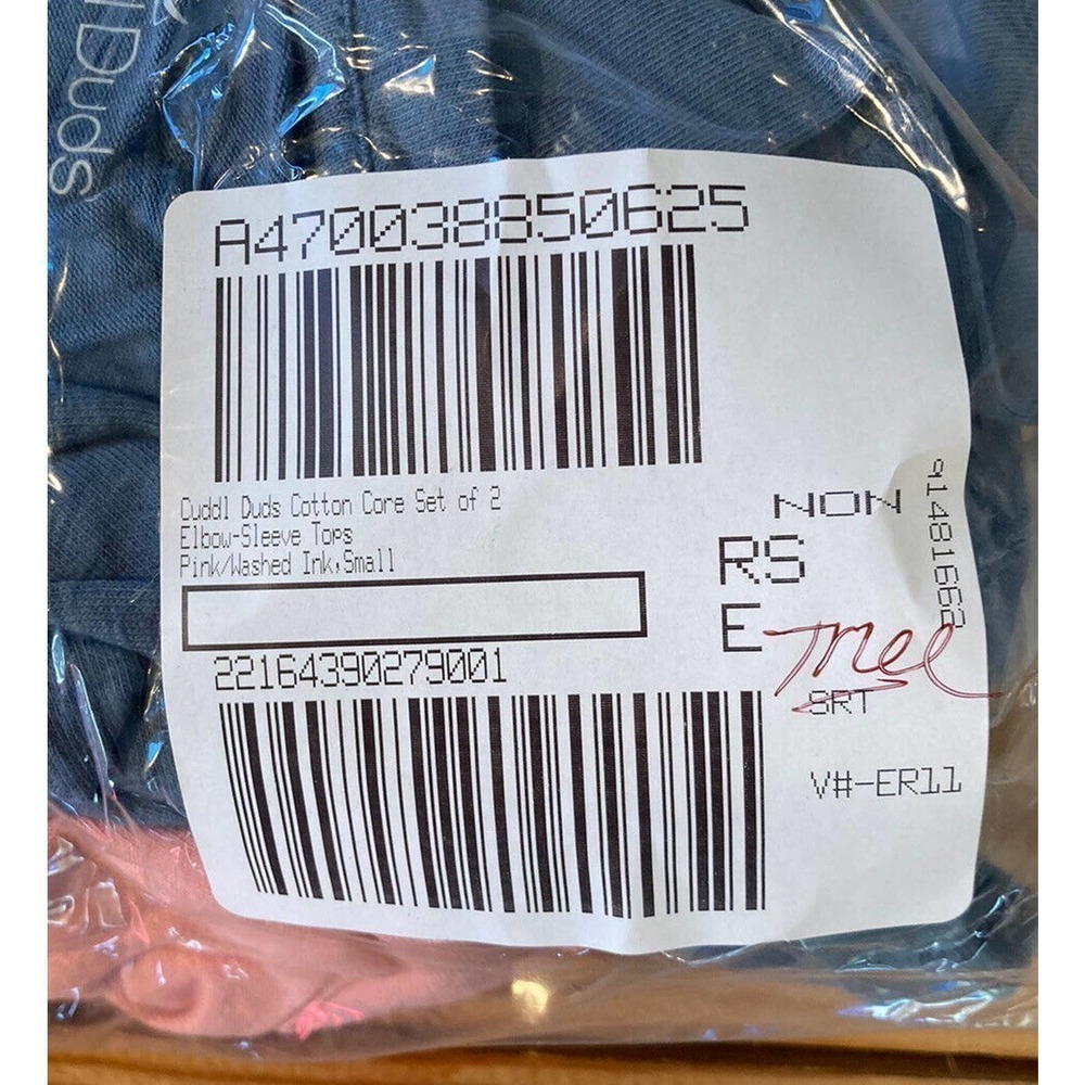 NEW Cuddl Duds Set of 2 Elbow Sleeve Top Size Small Ink Pink Women’s - Picture 9 of 9